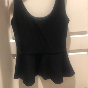Bebe black flared tank